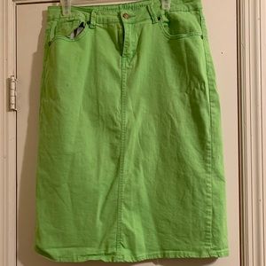 Sweet Modesty stretchy denim skirt